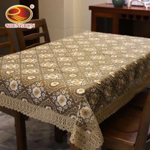 2019 Sıcak Satış İşlemeli Yumuşak Organdi Masa Örtüsü